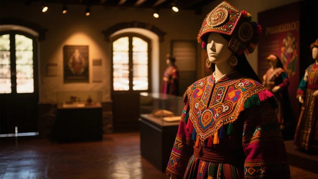 Museo de los Pueblos de Paucartambo mostrando trajes típicos