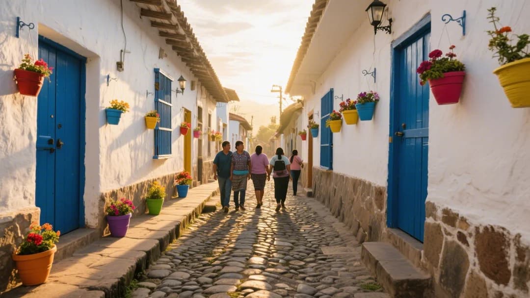 Calles empedradas del barrio de San Blas en Cusco.