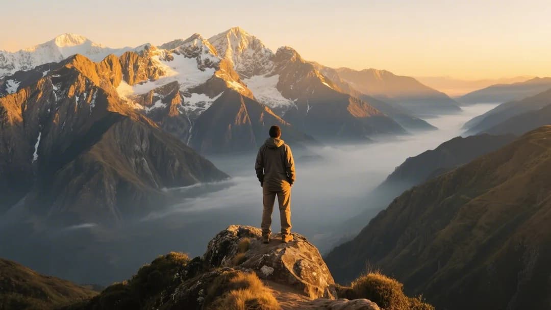 Vista panorámica de los Andes desde Callachaca, cerca de Cusco