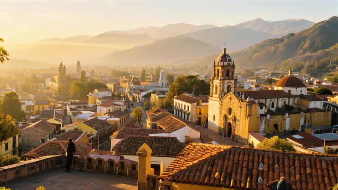 Vista panorámica del centro histórico de Cusco desde el Mirador de San Cristóbal