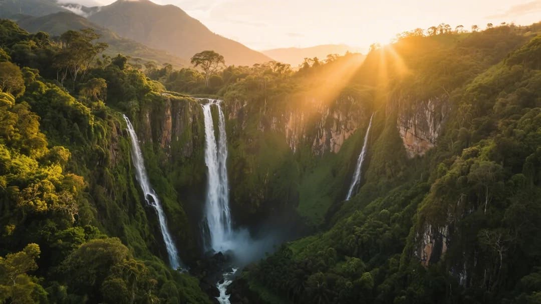 Vista panorámica de la Catarata de Paqchayoq en San Jerónimo, Cusco