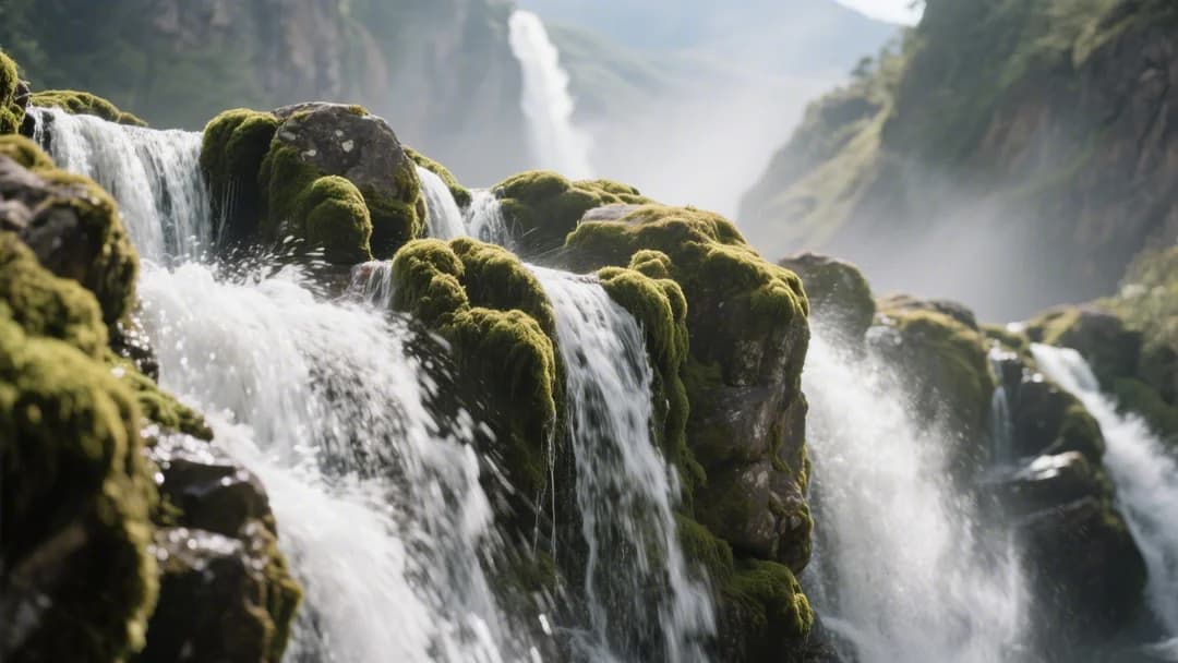 Vista cercana de la Catarata de Paqchayoq