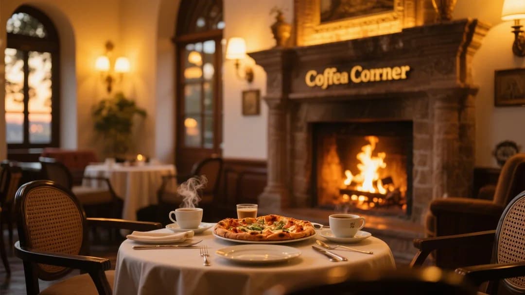 Experiencia Coffee Corner en Hotel Palacio del Inka con pizza y fogata en Cusco