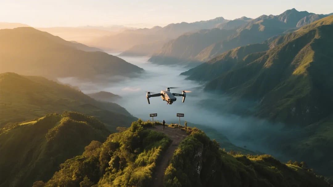 Vista panorámica del Valle de Kosñipata desde el Mirador de Tres Cruces